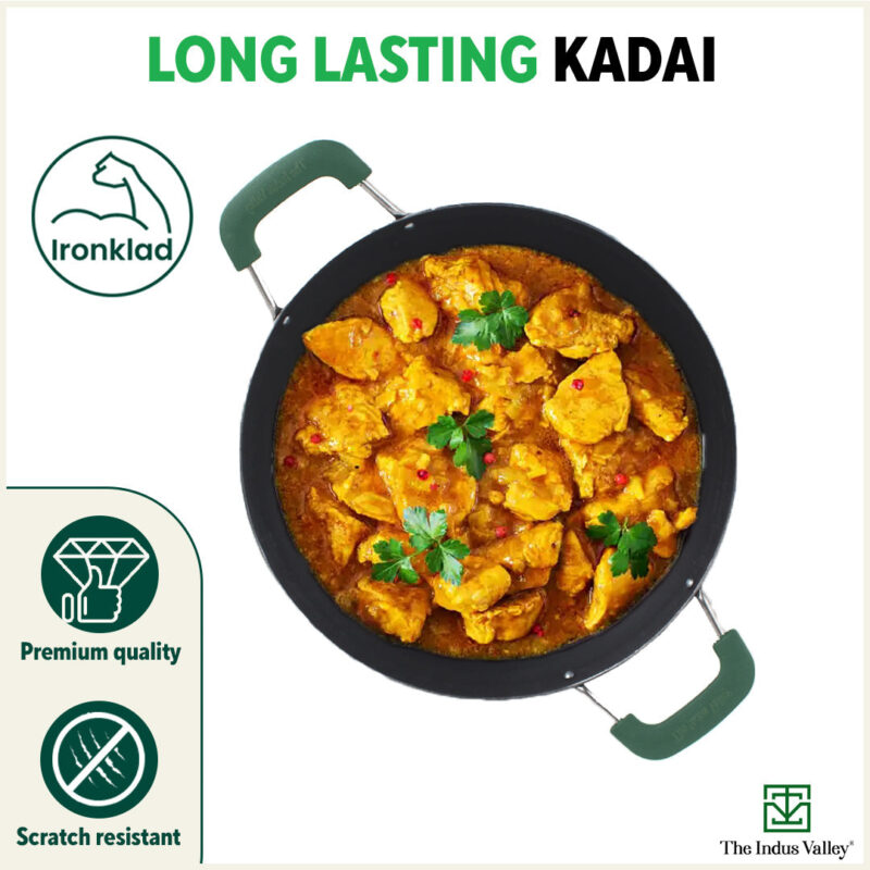 100% Pure Sheet Iron Kadai with Silicon Handle, Seasoned, Toxin-free - Image 9