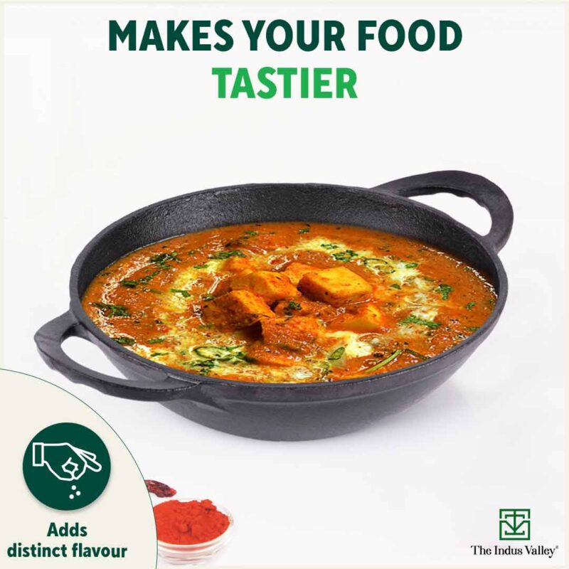 CASTrong Cast Iron Cookware Set - Kadai [1.4L]+Kadai [2.2L],Pre-seasoned,100% Pure,Toxin-free - Image 8