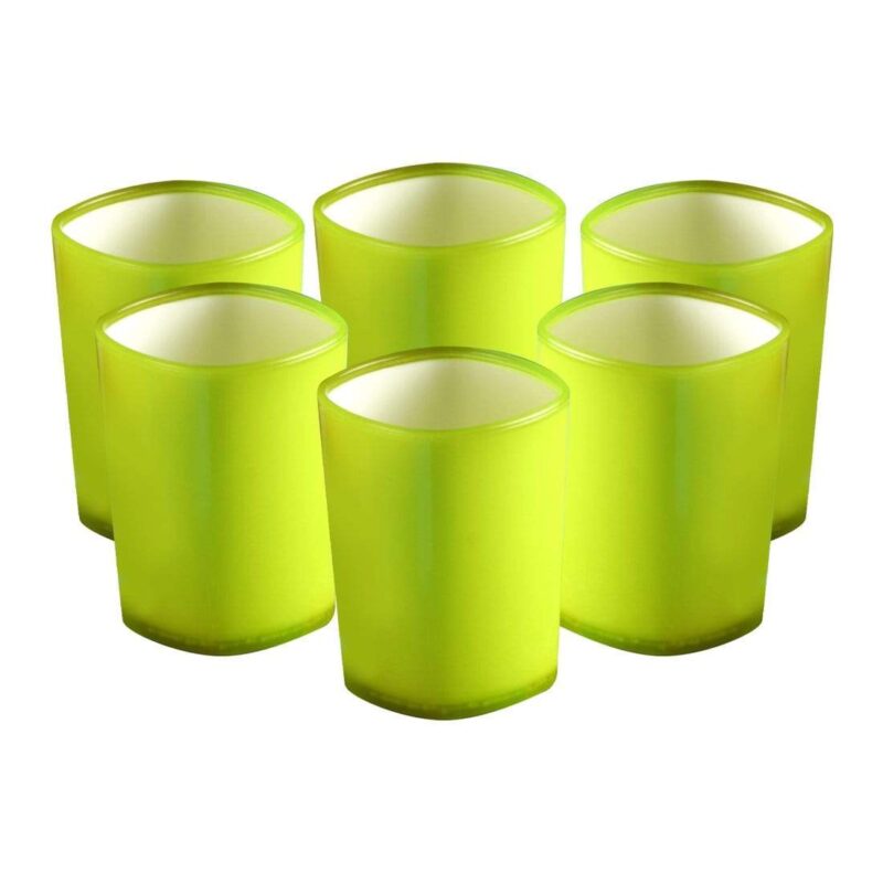 Serving Glass Set Of 6 Pcs - Green - Image 3