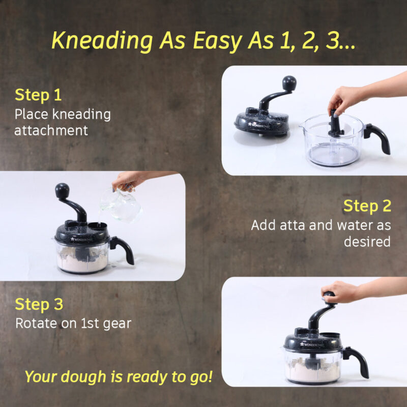 Turbo Dual Speed Food Processor, Multi-purpose, High Speed, Chop Vegetables, Julienne, Whisk, Slice, Mince, Knead Atta, Blend Juices - Image 5