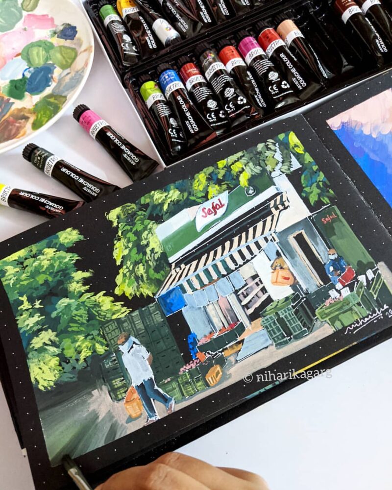 BRUSTRO Artist Gouache Titanium White 40ml (Pack of 2) - Image 4