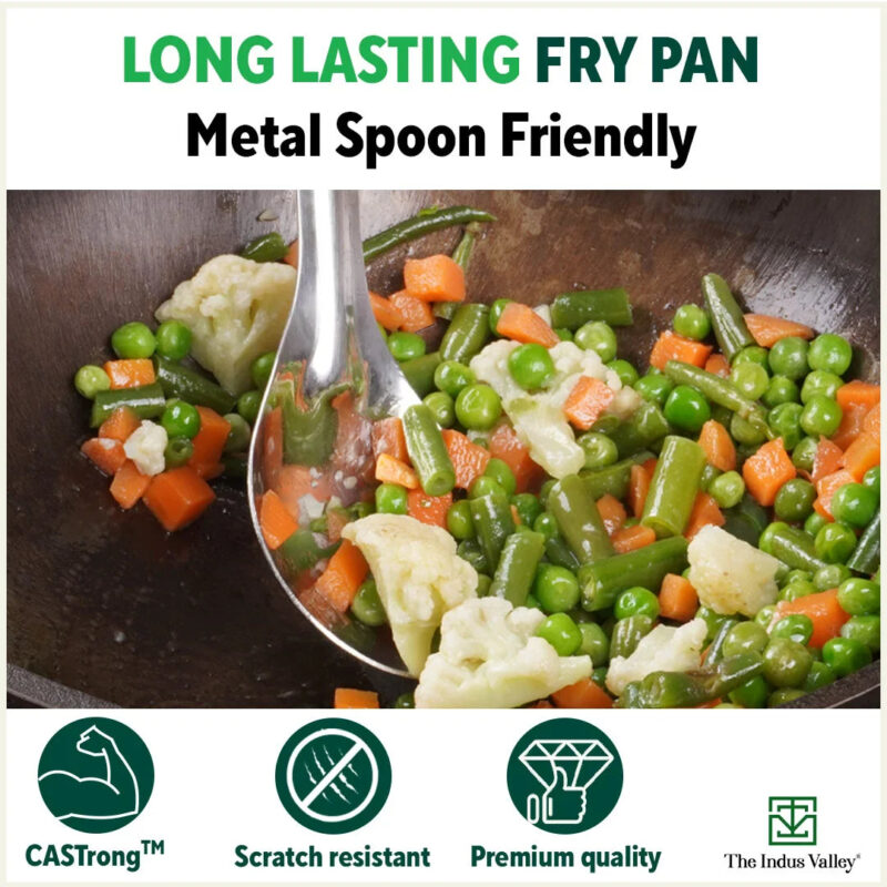 Super Smooth Cast Iron Fry Pan, Silicon Handle, 100% Pure, Toxin-free,Pre-seasoned, Induction, Non-stick, 20.3/25.4cm, 1.3/1.7L, 2.3/2.4kg - Image 11