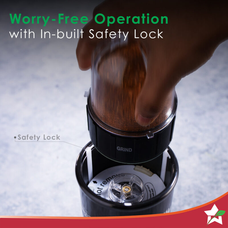 Nutri-blend Mixer Grinder Blender, Smoothie Maker, 3 Unbreakable Jars (Blending, Grinding, and Sipper Jar), 500W 22000 RPM 100% Full Copper Motor, SS Blades, 2 Year Warranty, Black - Image 2