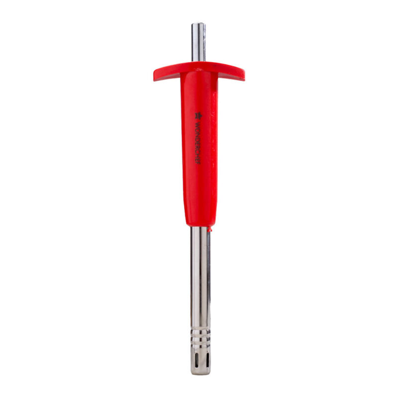 Stainless Steel Gas Igniter, Long Lasting, Rust Proof, Unbreakable, Soft & Long Grip, Red Colour - Image 5