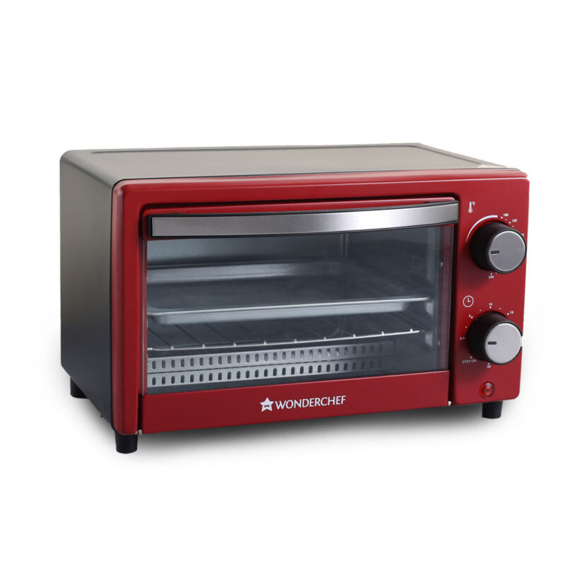 Oven Toaster Griller (OTG) Crimson Edge - 9 Litres - with Auto-shut Off, Heat-resistant Tempered Glass, Multi-stage Heat Selection, 2 Years Warranty, 650W, Red - Image 6