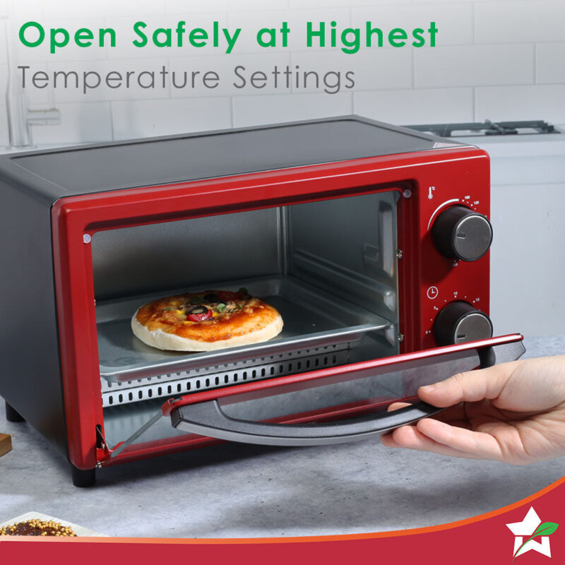 Wonderchef Renewed Oven Toaster Griller (OTG) Crimson Edge - 9 Litres - with Auto-shut Off | Heat-resistant Tempered Glass | Multi-stage Heat Selection | 1 Year Warranty | 650W - Image 3