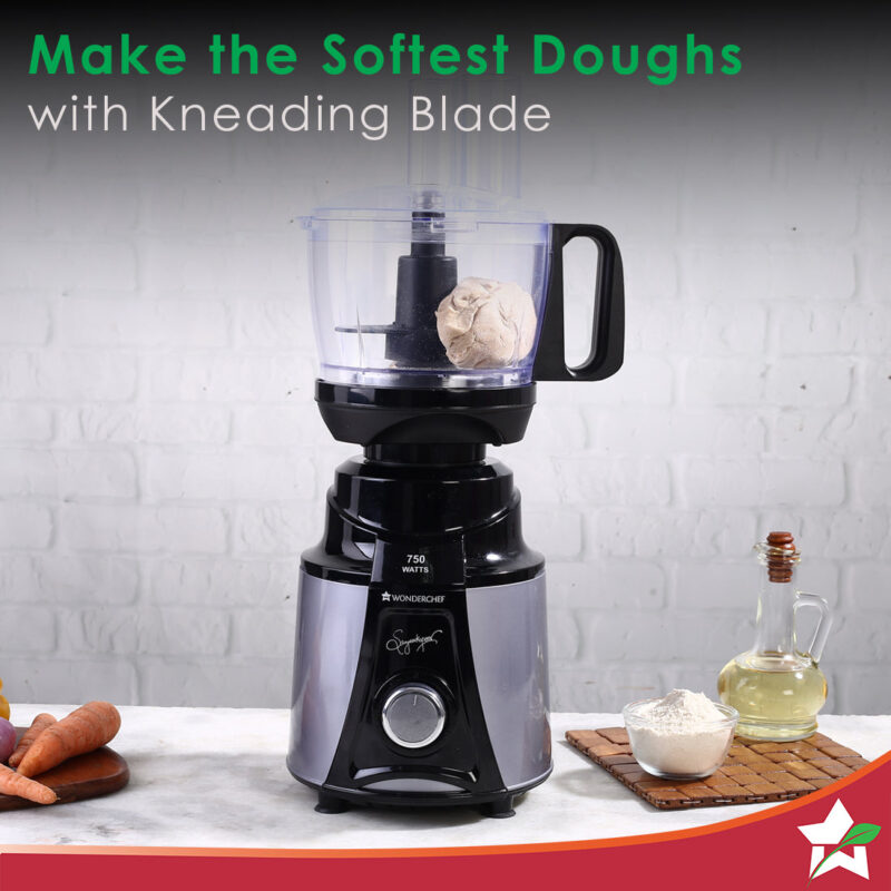 Galaxy Food Processor 750W Mixer Grinder, 100% Copper Motor, 4 Jars, Black & Grey, 5 Year on Motor and 2 Years Overall Warranty - Image 3