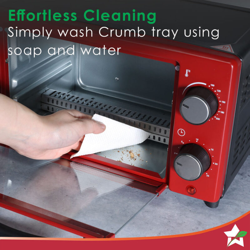 Wonderchef Renewed Oven Toaster Griller (OTG) Crimson Edge - 9 Litres - with Auto-shut Off | Heat-resistant Tempered Glass | Multi-stage Heat Selection | 1 Year Warranty | 650W - Image 5