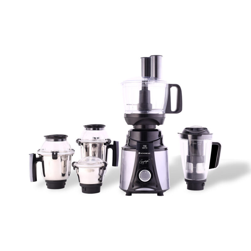 Galaxy Food Processor 750W Mixer Grinder, 100% Copper Motor, 4 Jars, Black & Grey, 5 Year on Motor and 2 Years Overall Warranty - Image 6