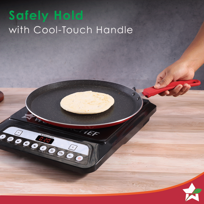 Wonderchef Renewed Milano 24cm Dosa Tawa | Meta Tuff Non-Stick Coating | Pure Grade Aluminum - Image 5
