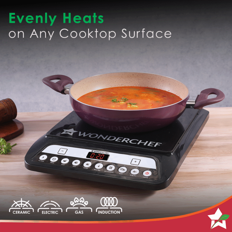 Wonderchef Renewed Milano 24cm Kadhai (without Lid) | Meta Tuff Non-Stick Coating | Pure Grade Aluminum - Image 4