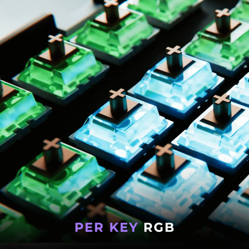 Swarm All Black Wireless Gaming Keyboard - Image 3