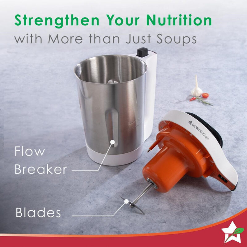 Automatic Soup Maker, 1.6L, 800W, White and Steel - Image 5