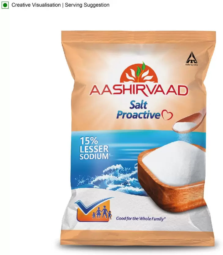 AASHIRVAAD Salt Proactive Iodized Salt (1 kg)