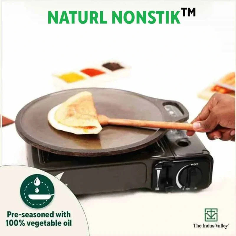 Super Smooth Cast Iron Tawa, Pre-seasoned, 100% Pure, Toxin-free, Induction, 27.9cm, 2.7 kg - Image 9