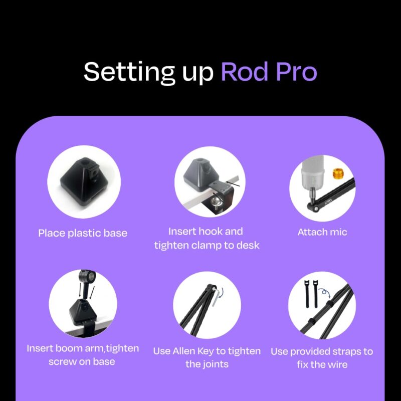 Rod Pro Boom Arm/ Mic Stand - Image 8
