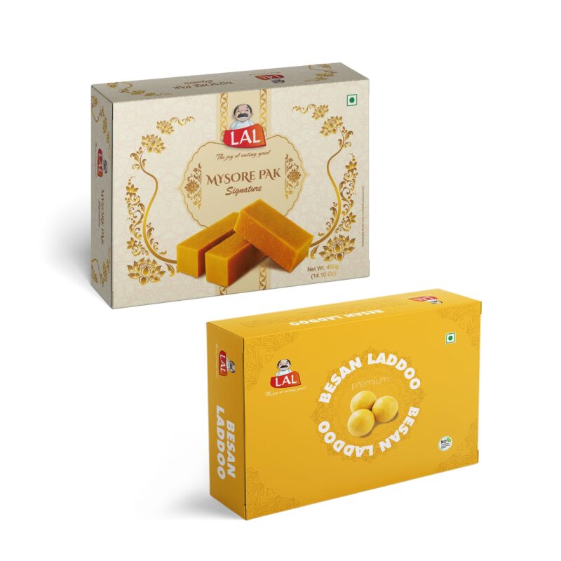 Mysore Pak 400gm & Besan Laddoo Premium 400gm - Image 4