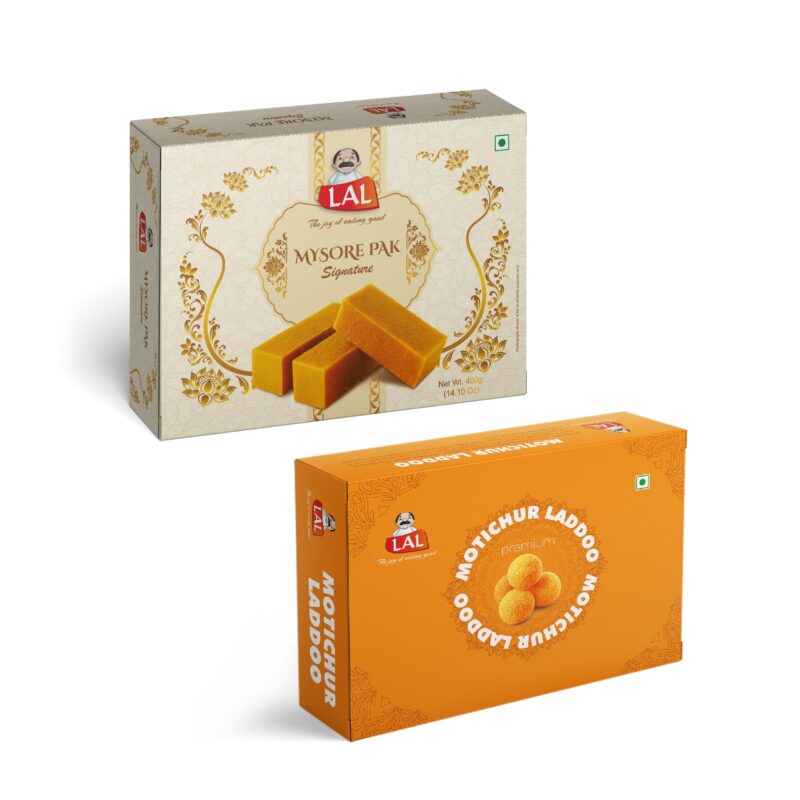 Mysore Pak 400gm & Motichur Laddoo 400gm - Image 4