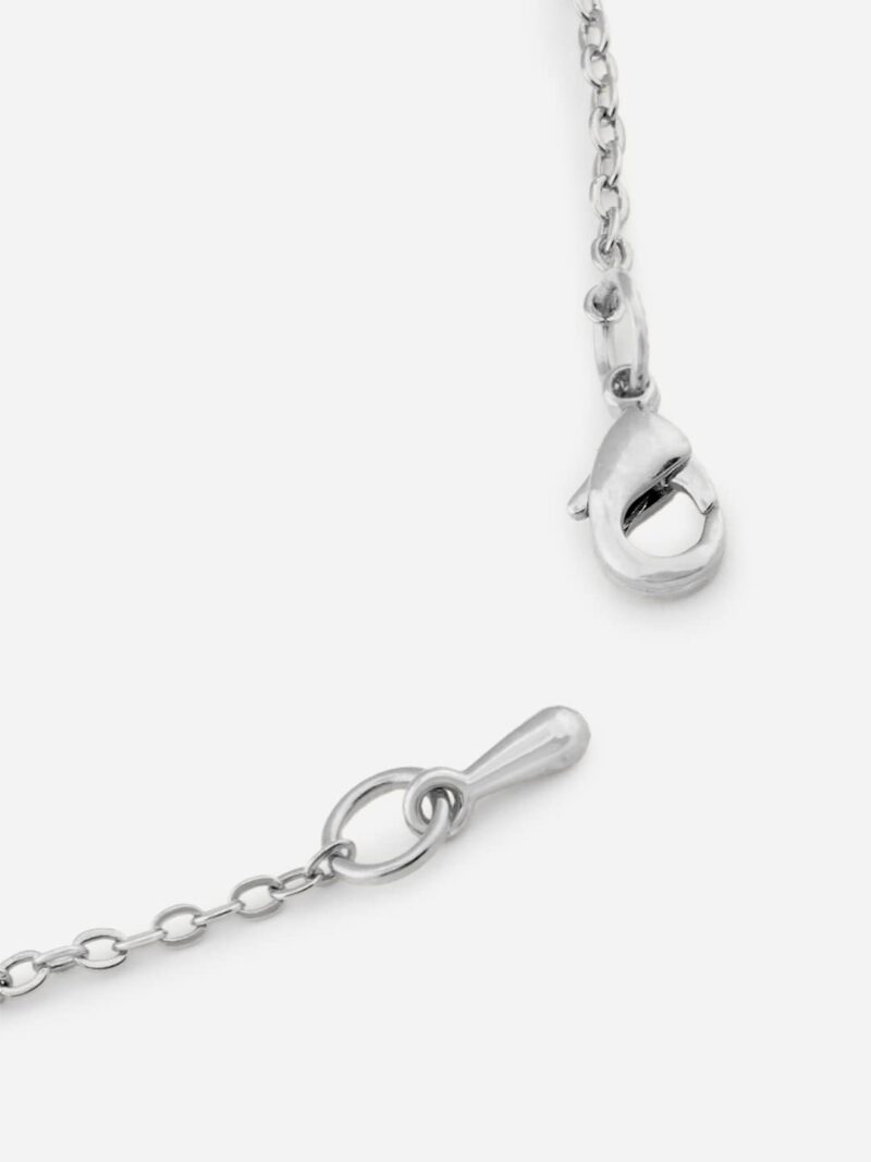 MINUTIAE Infinity Shape Anklet With Solitaire Crystal Diamonds Painjan Payal Leg Chain Foot Jewellery For Women and Girls (Silver) - Image 6