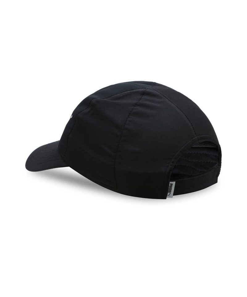 PUMA Poly Cotton Cap IND – Stylish and Sporty Six-Panel Cap with Curved Visor, Adjustable Hair-Safe Closure, and Iconic Cat Logo for All-Day Comfort Black - Image 5