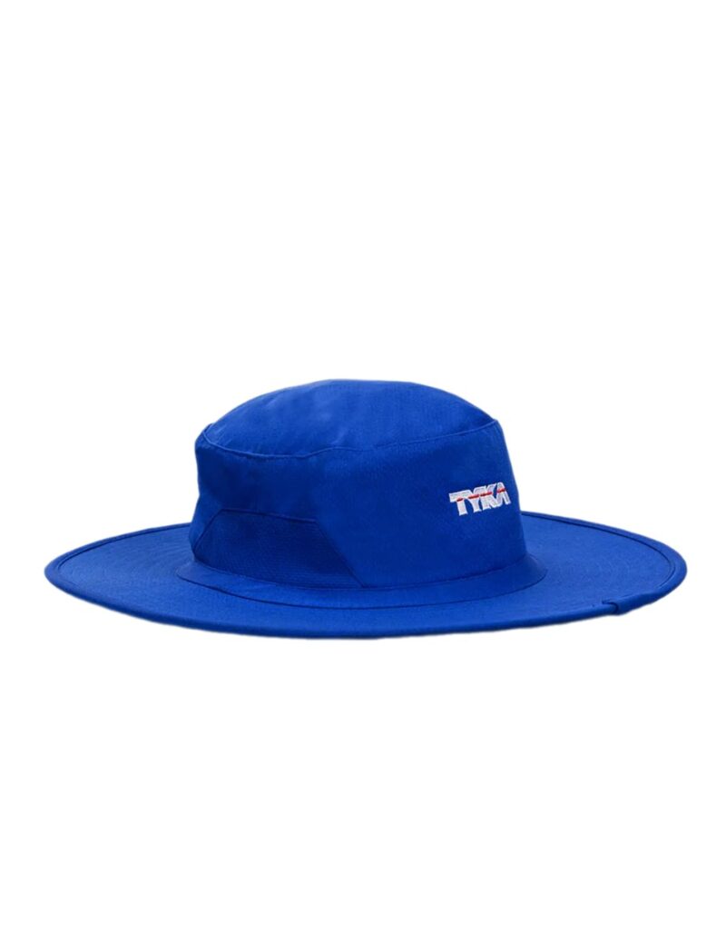 TYKA Cricket Umpire Panama Hat | Wide Brim Sun Protection Hat with Sweat-Absorbent Towel Lining | Lightweight & Breathable Headwear for Cricket Matches (in, Alpha, M, Royal) - Image 9