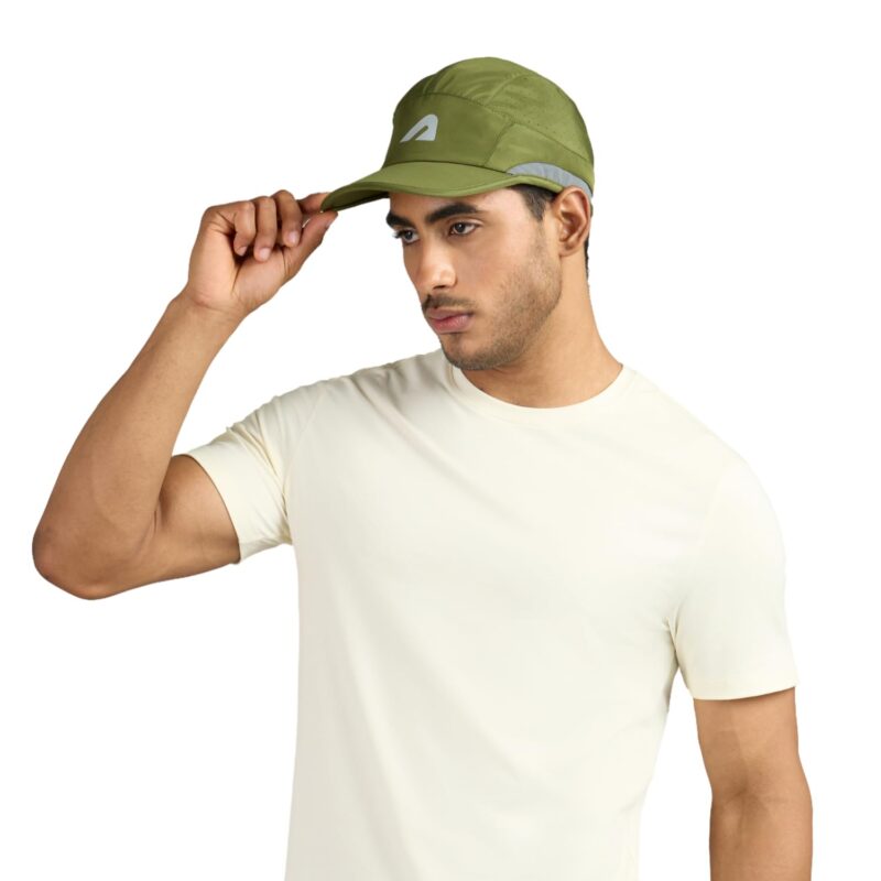 Boldfit Cap for Men Snapback Mens Cap Stylish Quick Dry Unisex Mens Caps for Women Sun Protection HeadCap for Boys Sports Headwear for Man Summer Caps for Men Baseball, Cricket - Army Green