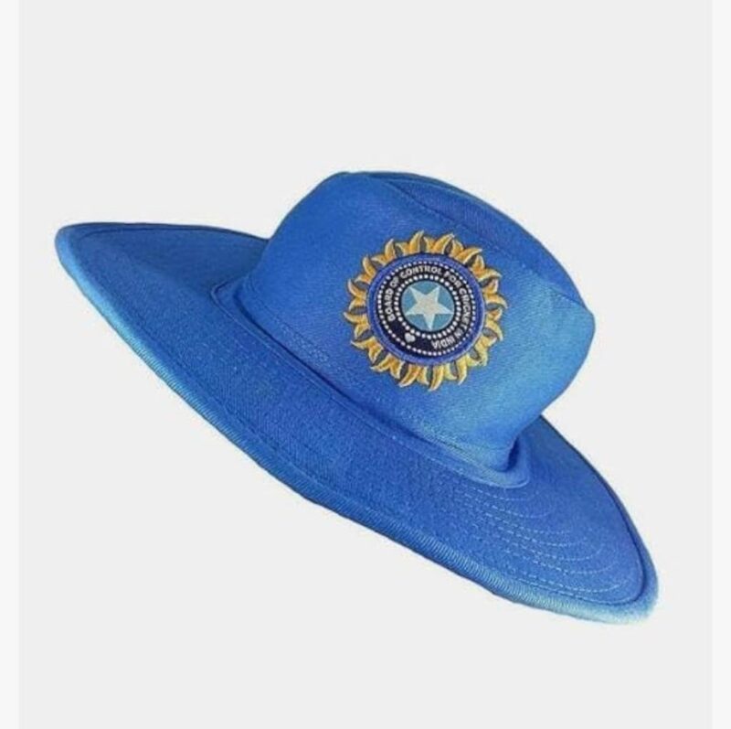 Men's and Women's India Cricket Cap Original Quality Head Caps for Men Unisex Mens Cap Buckle Men for All Sports Cricket Caps(IND Round HAT White,HAT Blue) - Image 3