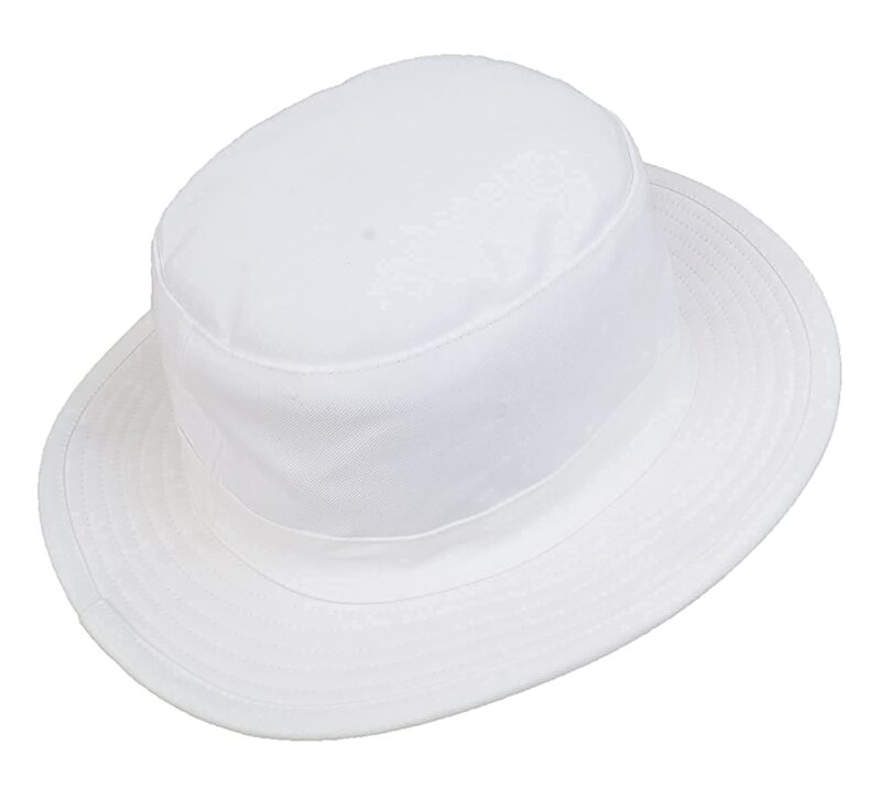 PrimeBox Cotton Classic Packable Beach Outdoor Fishing Bucket Sun Hat for Men Women Adult Boys Teen Round Big Wide Brim Floppy Summer Sun Protection Pack of 1pcs Black Hat (White Cricket A12) - Image 2