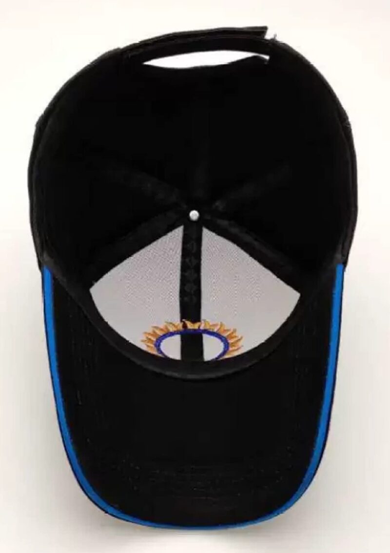 capiteum Solid Baseball Casual Sports Adjustable Cotton Indian Cricket Caps for Men/Women (Black) - Image 3