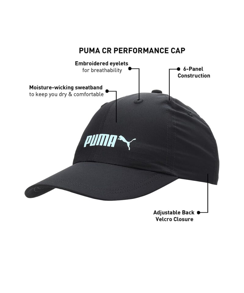 Puma Mens CR Performance Cap, Black, X (2445801) - Image 6
