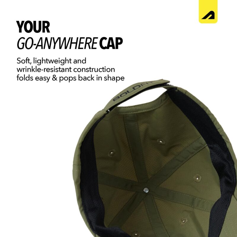 Boldfit Head Caps for Men Unisex Mens Caps with Adjustable Strap in Summer Hat for Man for All Sports Cap for Girls hat Gym Hats for Man Women Lightweight Breathable Unisex Hats Olive - Image 3