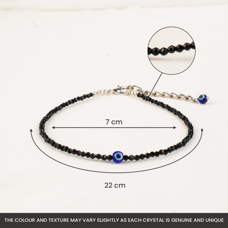 Astrotalk Evil Eye Anklet for woman with Black Tourmaline | Stone of Protection, Balance & Positivity | Spiritual Anklet for Women | Best Gift for Woman | Spiritual Jewellery for Women | Valentine Gift for Girlfriend - Image 8