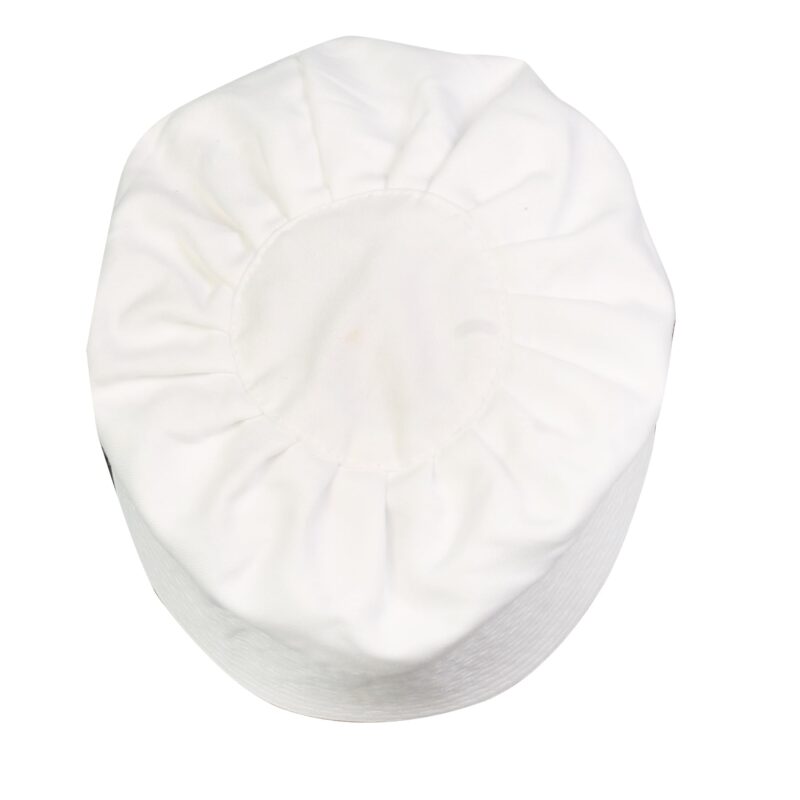 Sufi Round Shape Muslim Islamic namaz Prayer Cap/topi for Men's in White Color Cotton chunnat topi 21/21.5/22/22.5 (22.5)