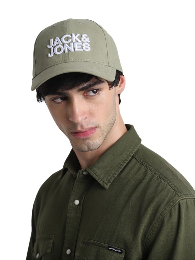 JACK & JONES Men's 100% Cotton JAC Jack & JonesCORE Baseball Cap Dusty Olive ONE - Image 6