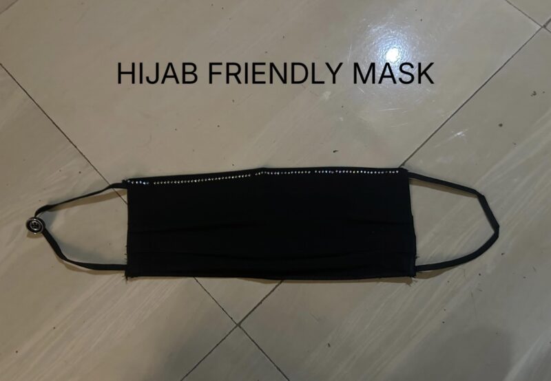 Rosina Fashion mask Niqab for Muslim Women Black