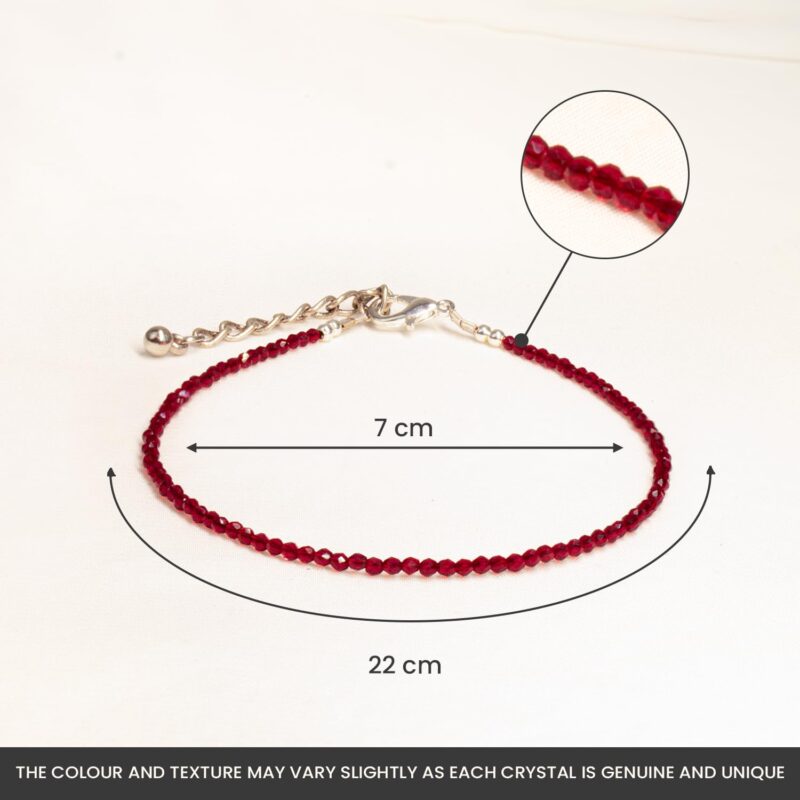 Astrotalk Garnet Anklet | Stone of Courage, Protection & Stability | Garnet Anklet for Women | Best Gift for Woman | Spiritual Jewellery for Women | Valentine Gift for Girlfriend - Image 7