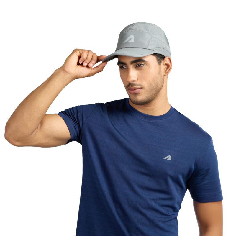 Boldfit Cap for Men Snapback Mens Cap Stylish Quick Dry Unisex Mens Caps for Women Sun Protection HeadCap for Boys Sports Headwear for Man Summer Caps for Men Baseball, Cricket - Gray