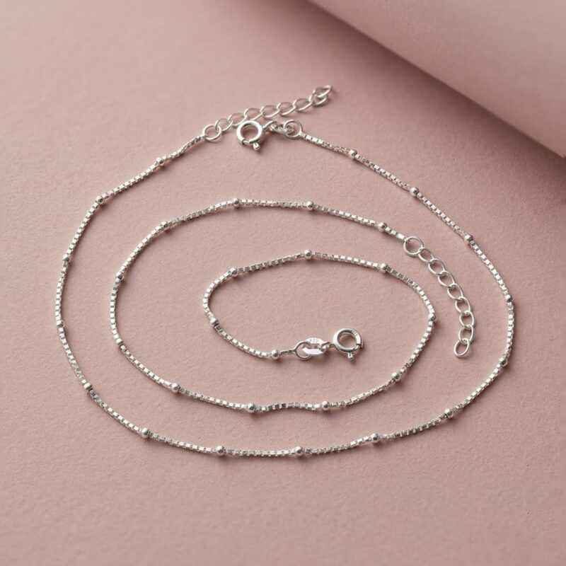 Parnika MJ 925 Beautiful Silver Payal Anklets In Pure 92.5 Sterling Silver For Women & Girls | With Certificate Of Authenticity | Pure Chandi Payal | Gift For Her |(Box - Pair) - Image 3