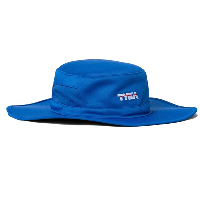 TYKA Cricket Umpire Panama Hat | Wide Brim Sun Protection Hat with Sweat-Absorbent Towel Lining | Lightweight & Breathable Headwear for Cricket Matches (in, Alpha, M, Royal)