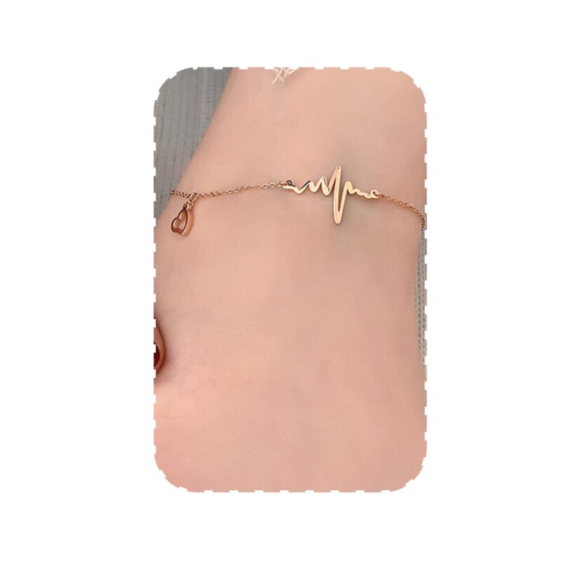 Fashion Frill Gold Plated Stainless Steel Payal Anklets For Women Girls Fancy Paayal Pattilu Pajeb Payel Ankle Chain Payl Paijan Kolusu Leg Chain Jewellery Gift For Wife & Girlfriend