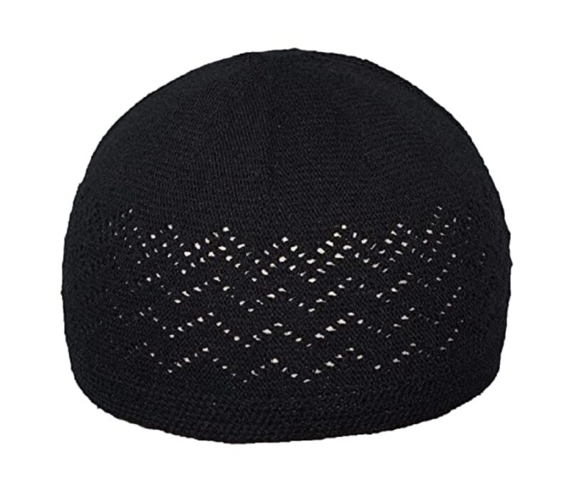 capiteum Cap House Muslim Sufi Cap Islamic for namaz (Prayer) topi (Cap) for Men's in Color (Black)