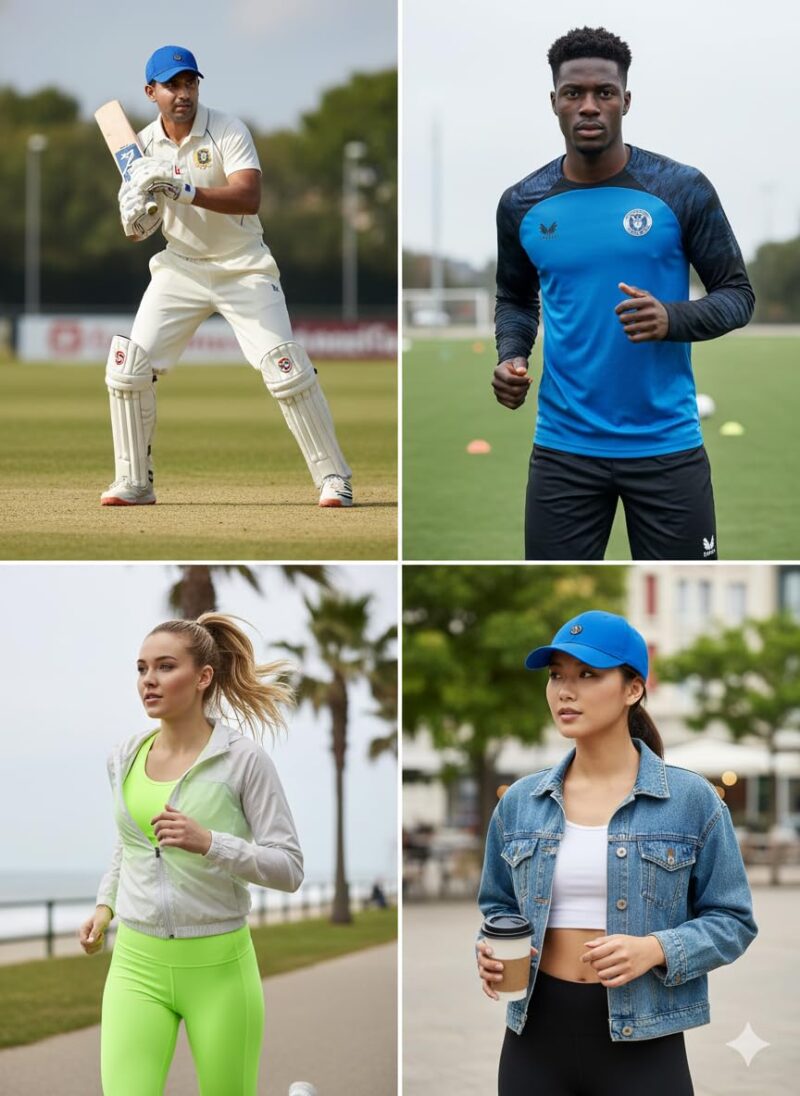 TYKA Men and Women's Stylish Cap with Adjustable Buckle for Summer All Season Cricket, Gym Or Other Sports (Royal Blue) - Image 7