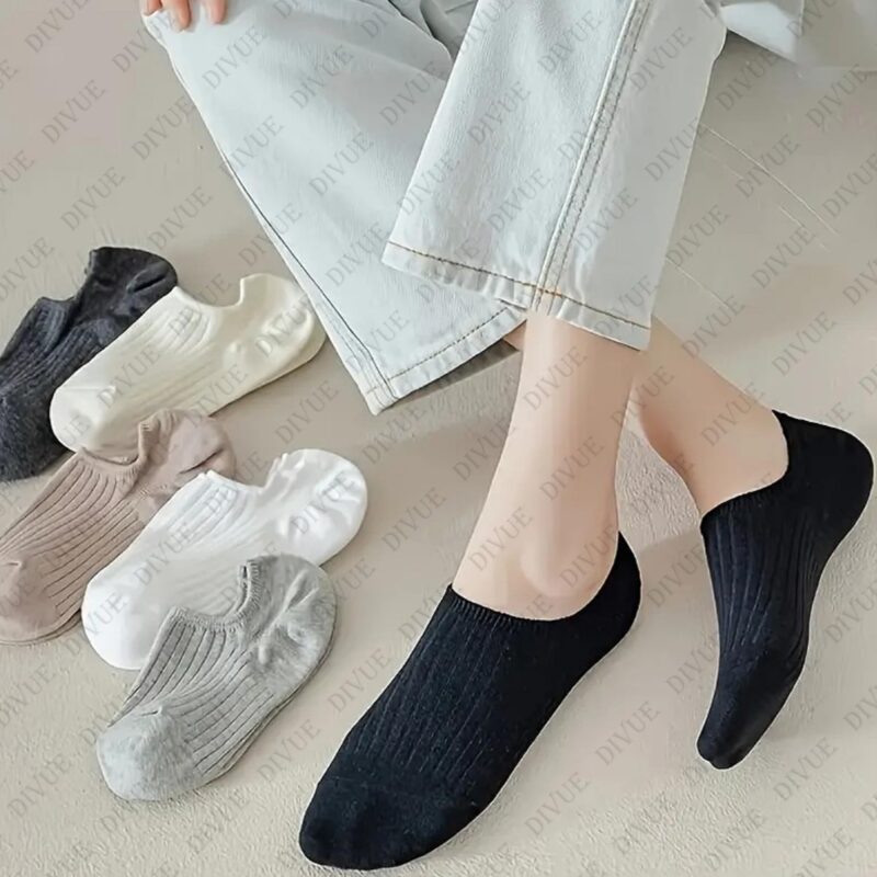 DIVUE Ankle Length Low cut Socks for Men & Women | 6 Pair Multi Color Combo Pack | Soft Cotton Stretch Fabric | Breathable, Sweat Absorbent & Durable | ankle Casual Sports Socks - Image 2