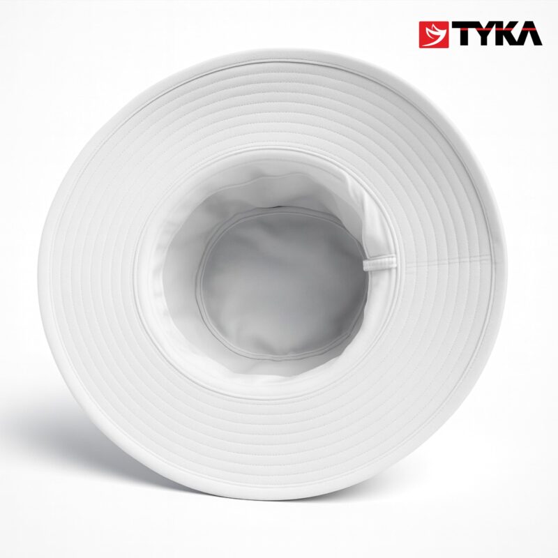 TYKA Cricket Umpire Panama Hat | Wide Brim Sun Protection Hat with Sweat-Absorbent Towel Lining | Lightweight & Breathable Headwear for Cricket Matches (in, Alpha, M, Off White) - Image 5