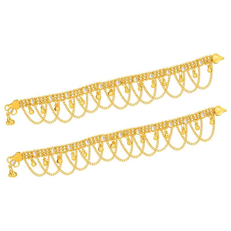 Sukkhi Intricately Gold Plated Anklet For Women (A103220)