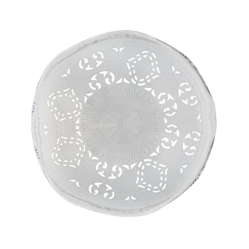 ZOAS Muslim Namaz Cap (Topi) for Men's for Islamic Prayer (Namaz) in Off-White Color with Little Stars with Shiny Look (Large) - Image 5