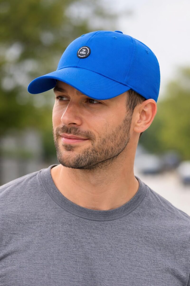 TYKA Men and Women's Stylish Cap with Adjustable Buckle for Summer All Season Cricket, Gym Or Other Sports (Royal Blue) - Image 2