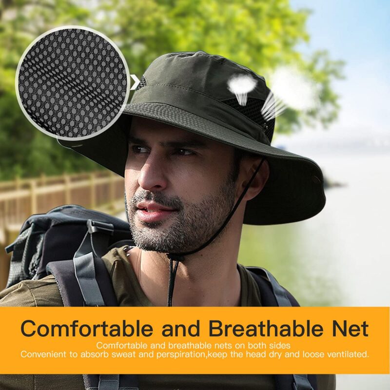 Electomania Polyester Unisex Sun Protection Cap (Dd4949431_Army Green_Free Size) - Image 4