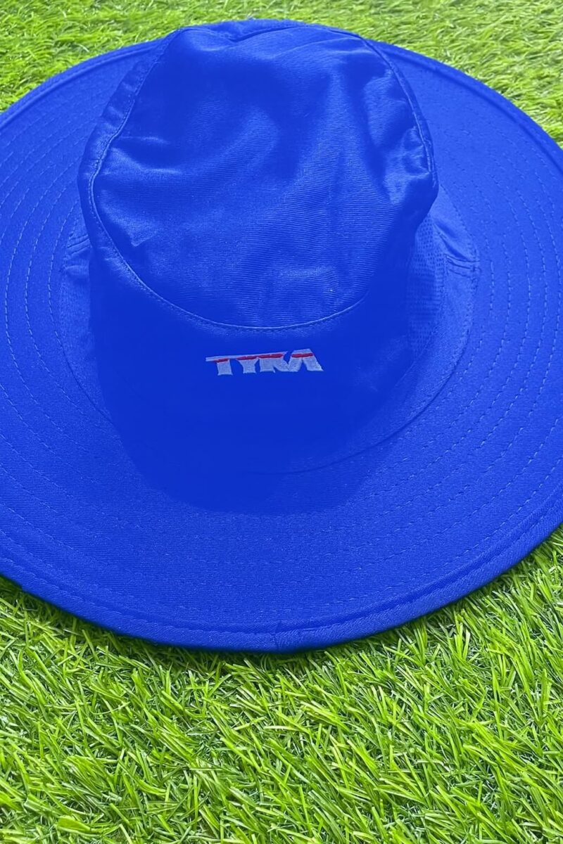 TYKA Cricket Umpire Panama Hat | Wide Brim Sun Protection Hat with Sweat-Absorbent Towel Lining | Lightweight & Breathable Headwear for Cricket Matches (in, Alpha, M, Royal) - Image 5