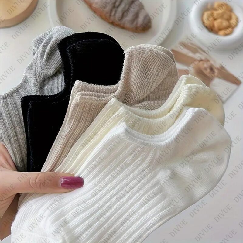 DIVUE Ankle Length Low cut Socks for Men & Women | 6 Pair Multi Color Combo Pack | Soft Cotton Stretch Fabric | Breathable, Sweat Absorbent & Durable | ankle Casual Sports Socks - Image 8